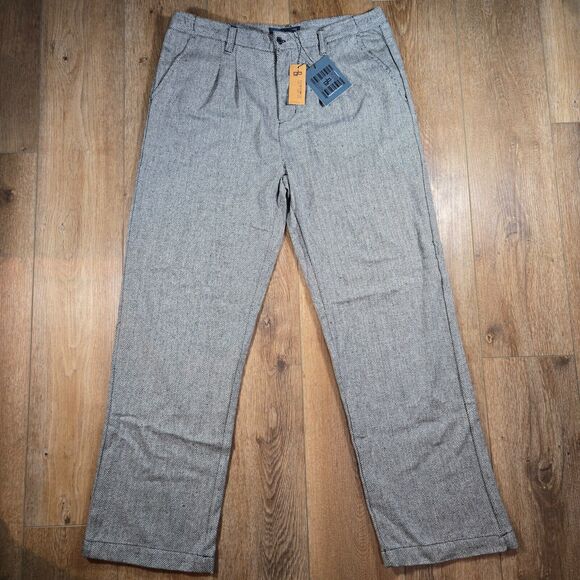 GODBODY Collection Men's 34x33 Pleated Wool Blend Dress Pants Classic Fit 36x31 - Picture 2 of 12